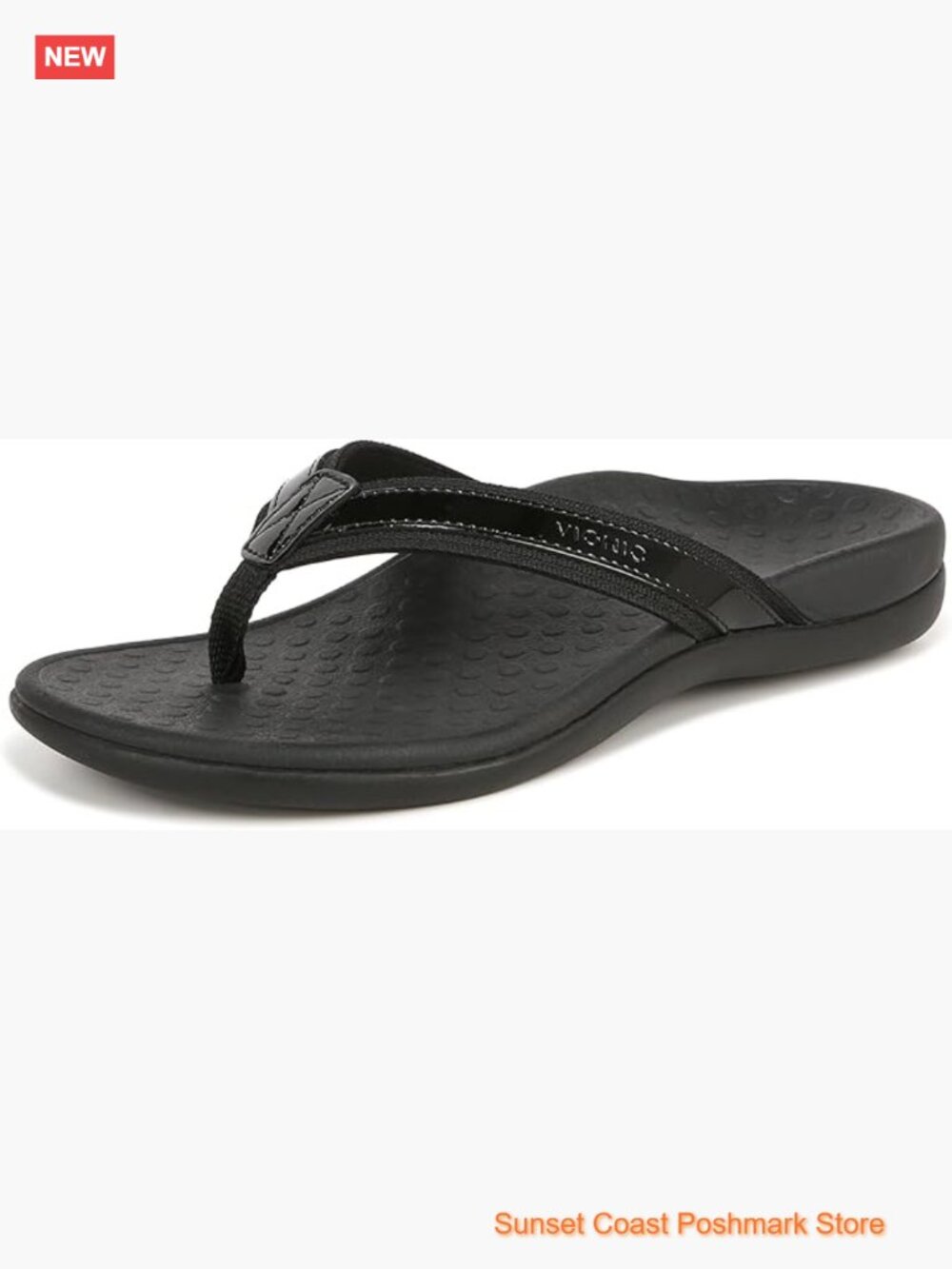 Leather Flip Flops with Arch Support Casual Sandals